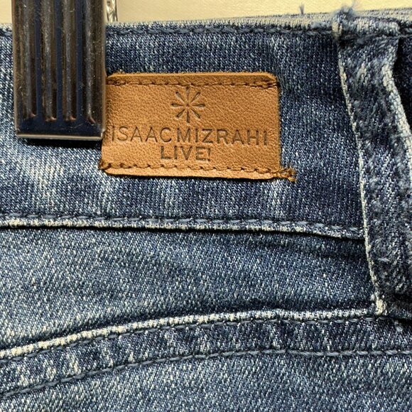 SZ.16 JEANS TRUE DENIM Straight Leg Frayed Jeans NWT SUPER NICE! IML! QVC JEANS - Picture 10 of 11